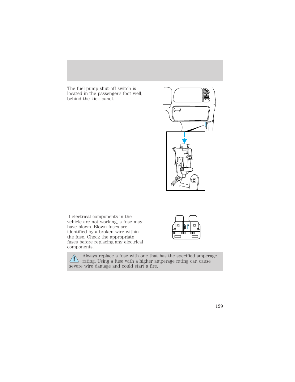 Roadside emergencies | FORD 1998 Expedition User Manual | Page 129 / 216