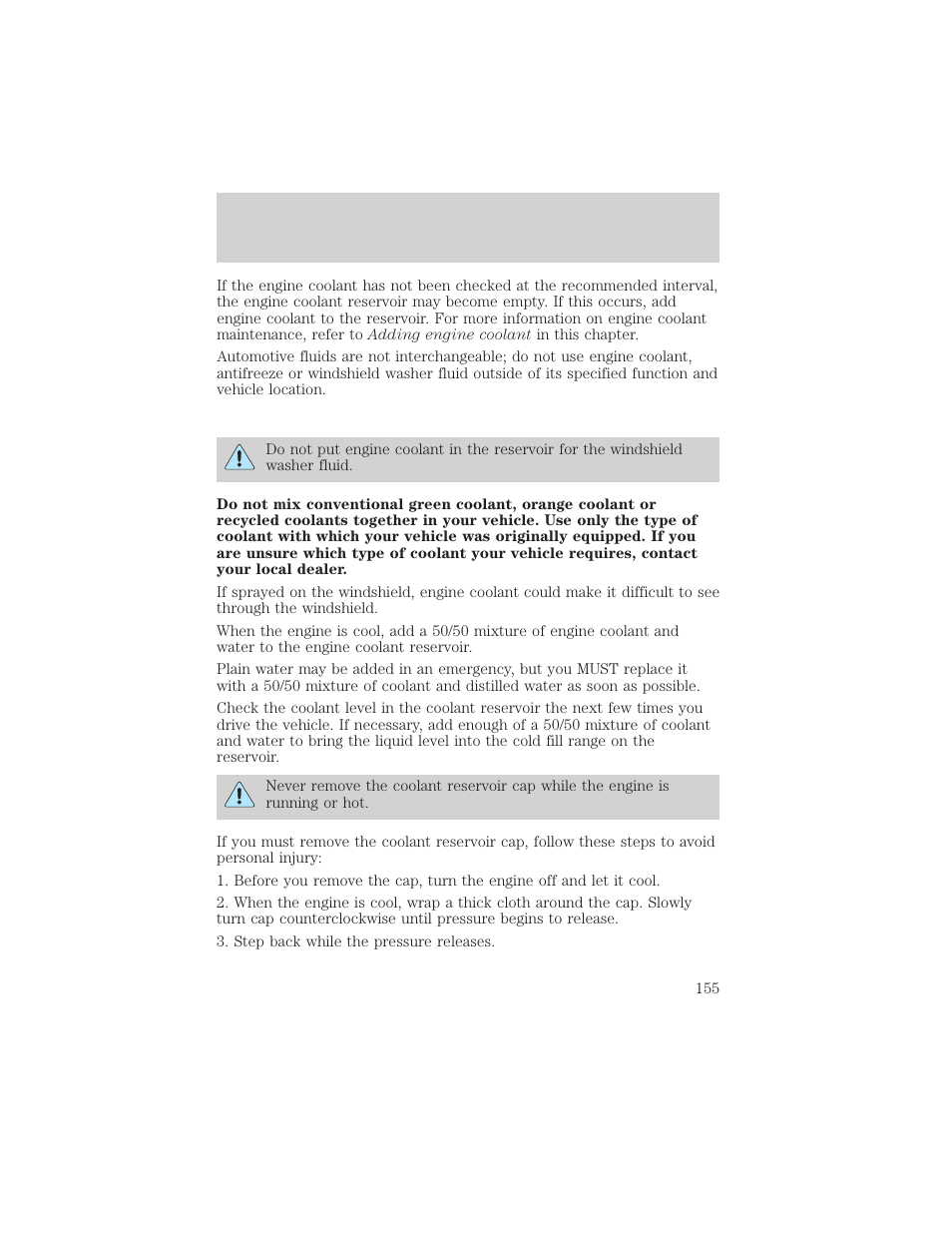 Maintenance and care | FORD 1998 Expedition User Manual | Page 155 / 216
