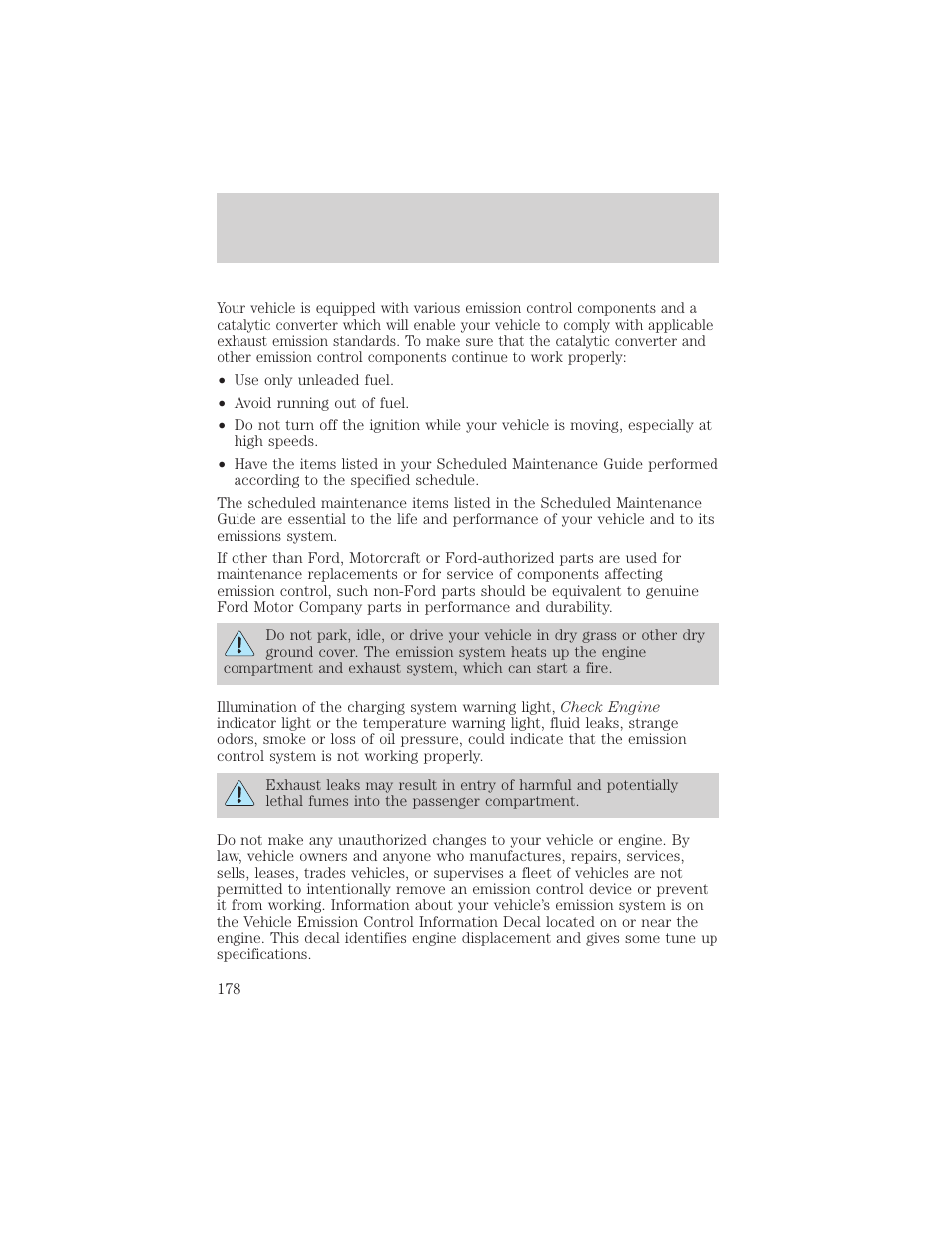 Maintenance and care | FORD 1998 Expedition User Manual | Page 178 / 216