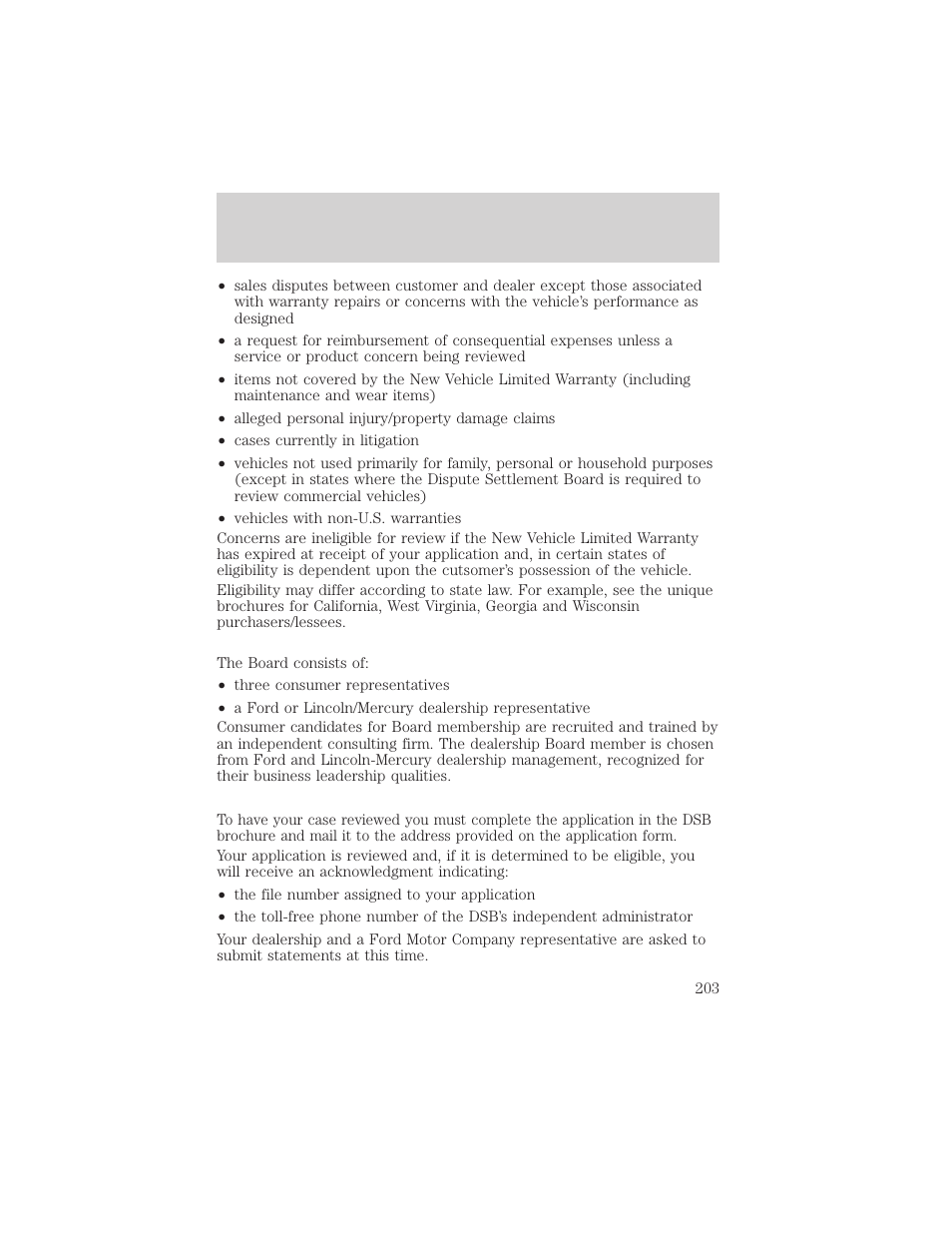 Customer assistance | FORD 1998 Expedition User Manual | Page 203 / 216
