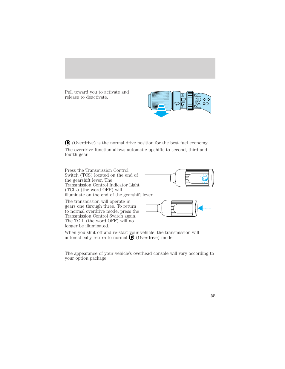 Controls and features | FORD 1998 Expedition User Manual | Page 55 / 216