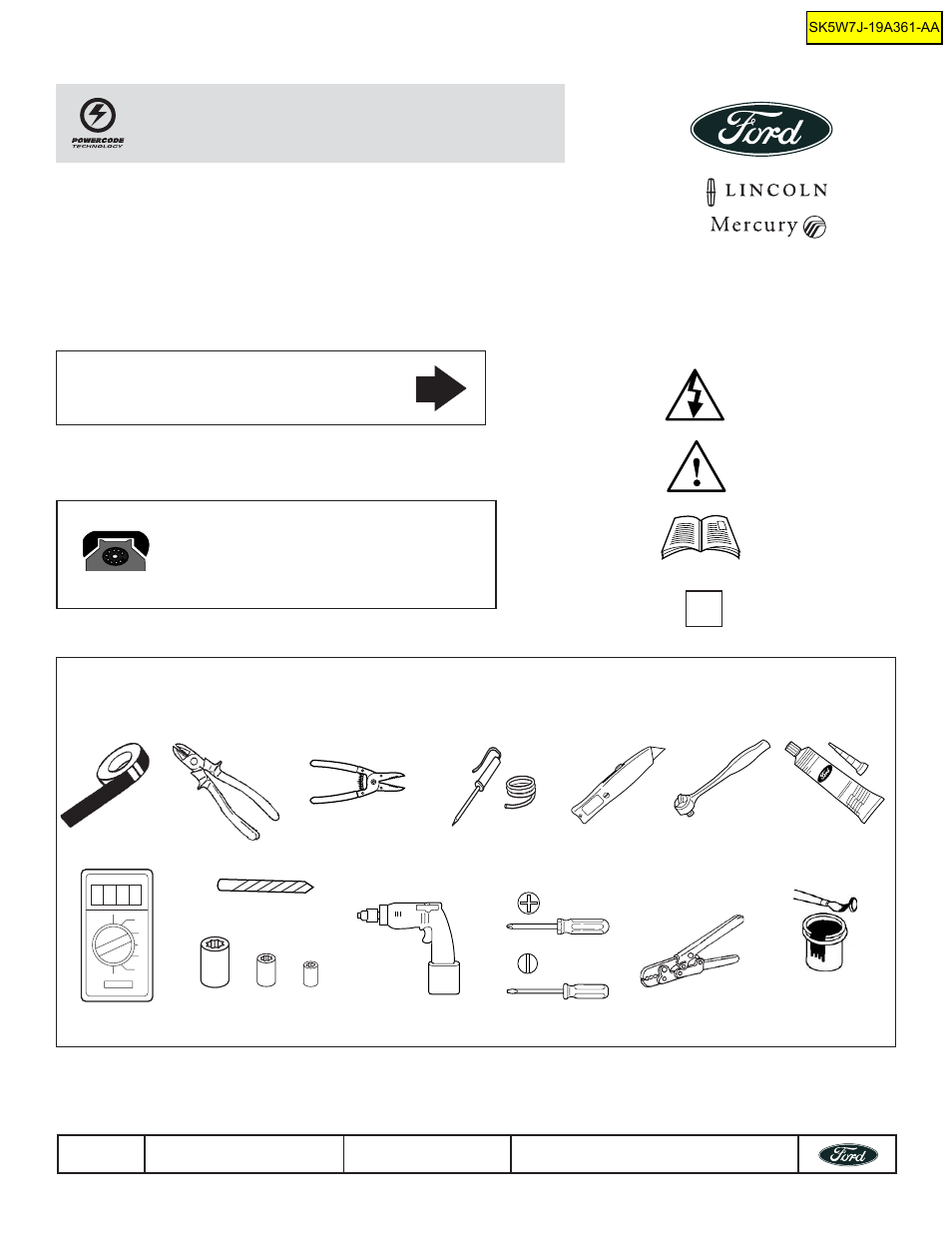 FORD SK5W7J-19A361-AA User Manual | 42 pages