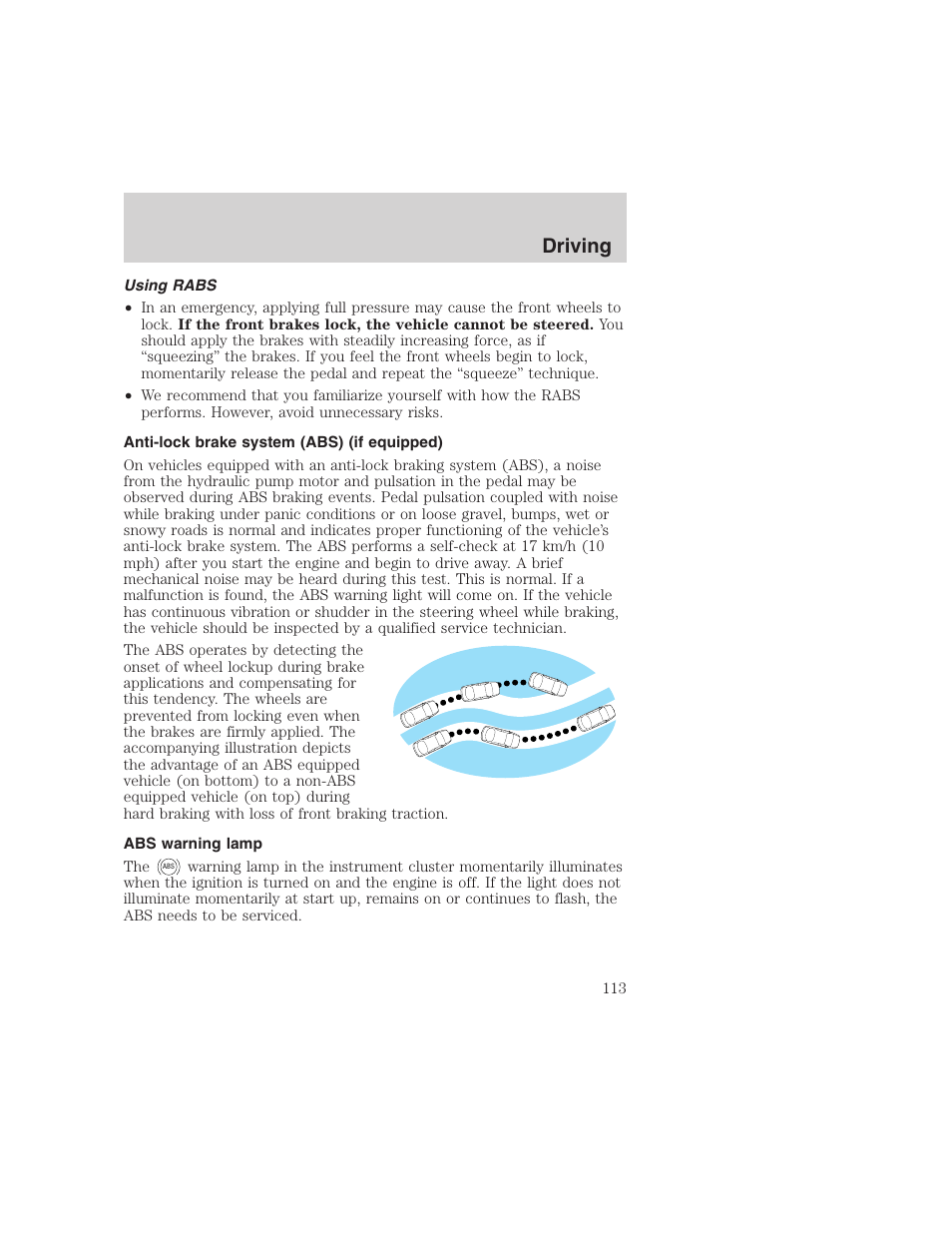 Driving | FORD 1999 F-350 User Manual | Page 113 / 248