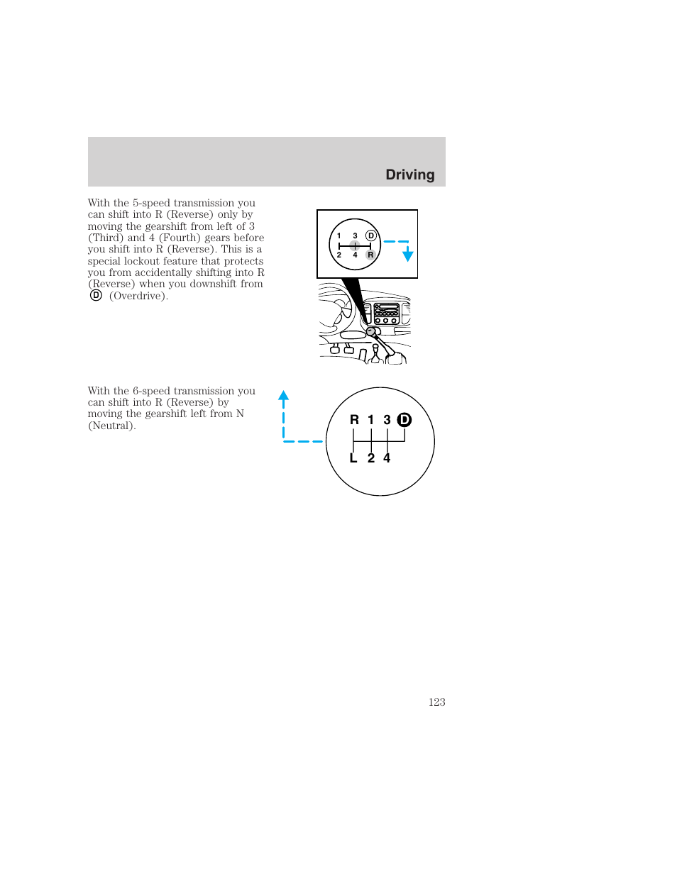 Driving | FORD 1999 F-350 User Manual | Page 123 / 248