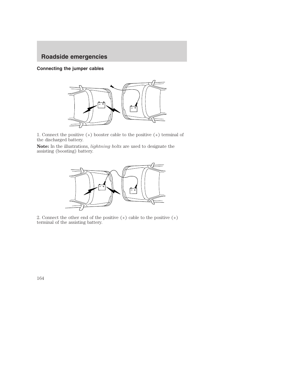 Roadside emergencies | FORD 1999 F-350 User Manual | Page 164 / 248