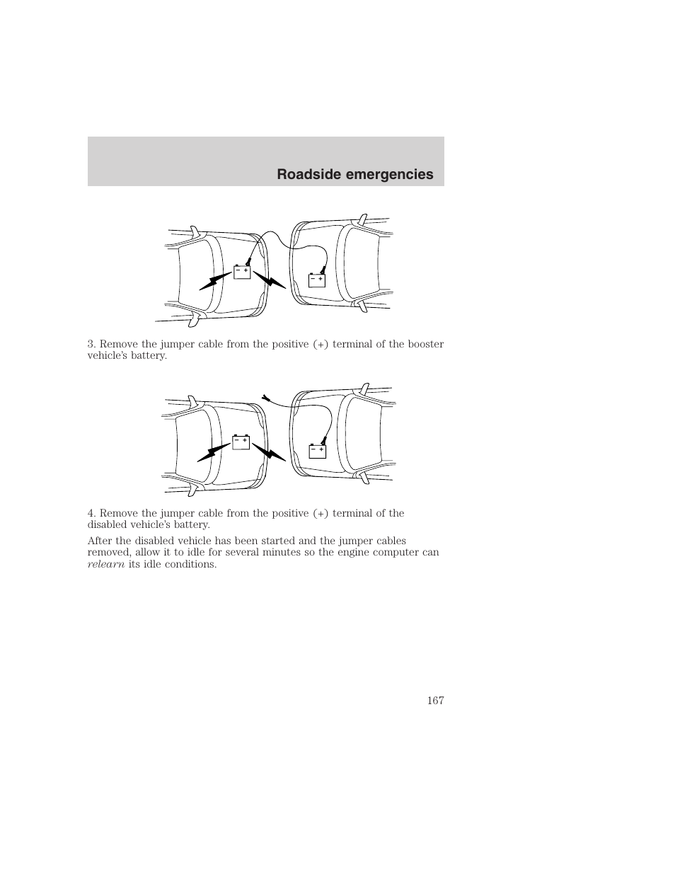 Roadside emergencies | FORD 1999 F-350 User Manual | Page 167 / 248