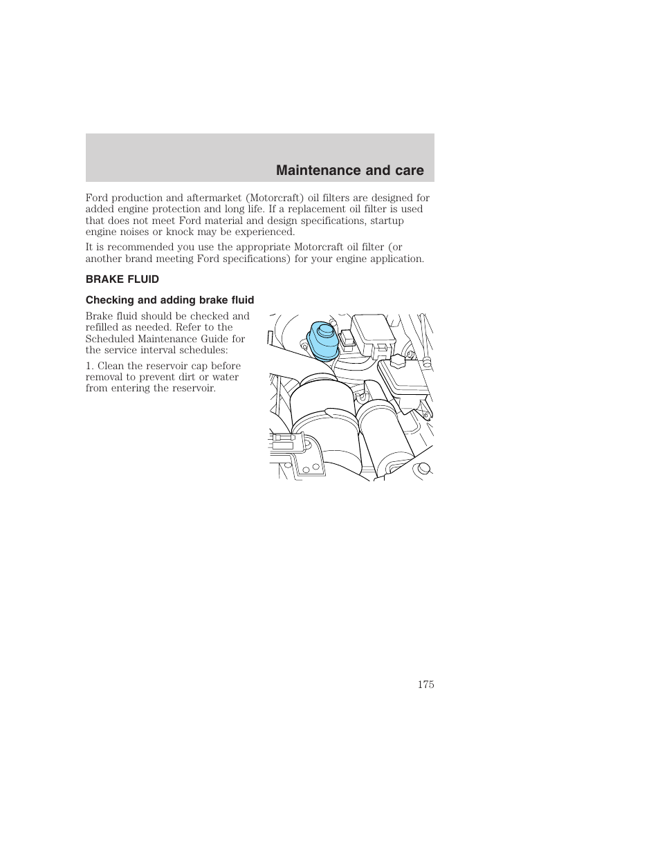 Maintenance and care | FORD 1999 F-350 User Manual | Page 175 / 248