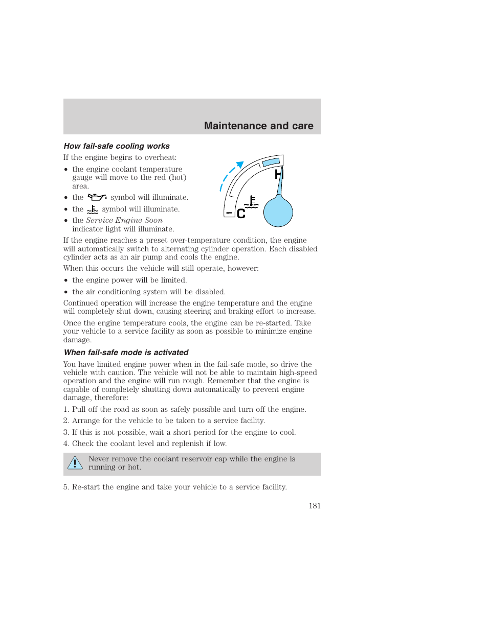 Maintenance and care | FORD 1999 F-350 User Manual | Page 181 / 248
