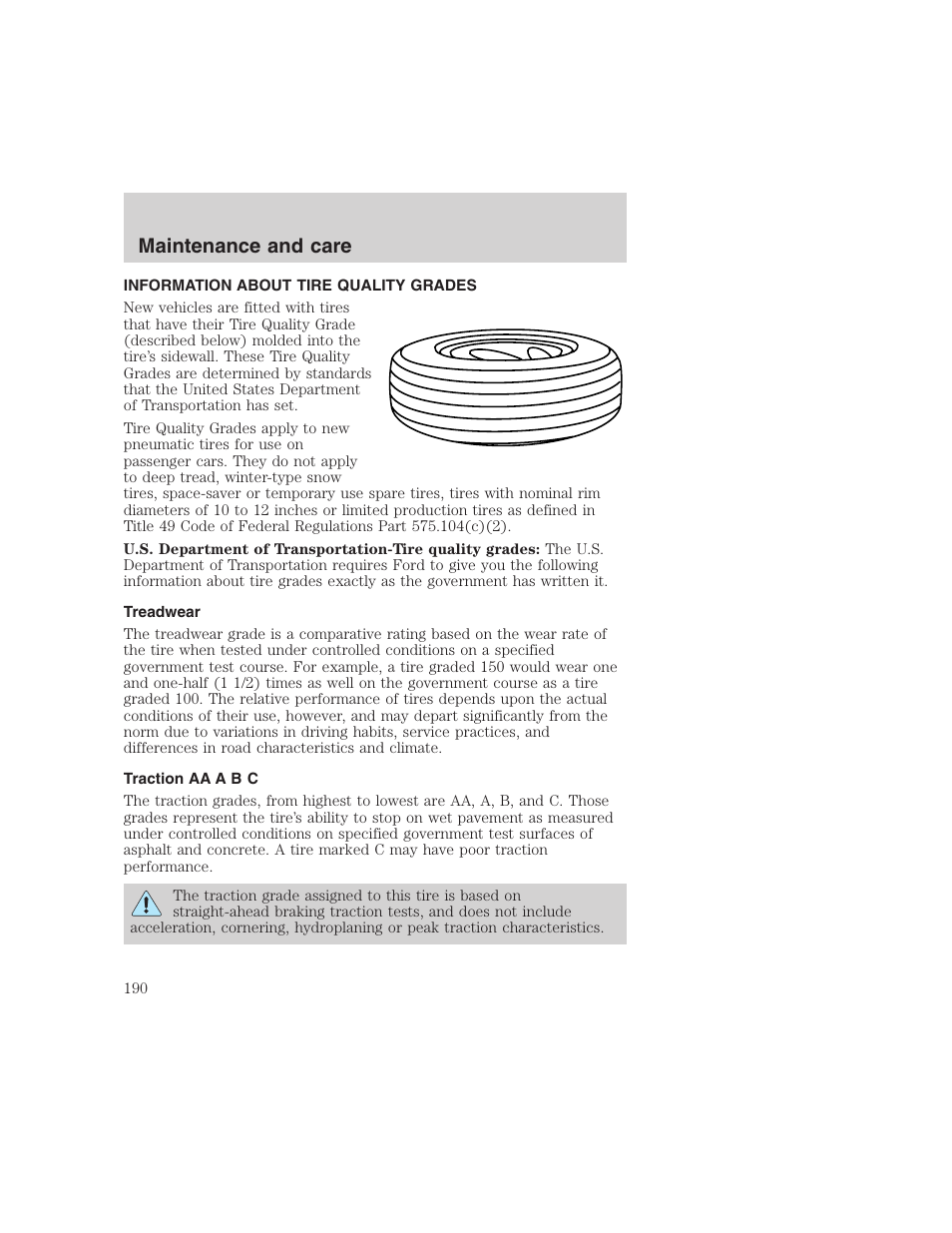 Maintenance and care | FORD 1999 F-350 User Manual | Page 190 / 248