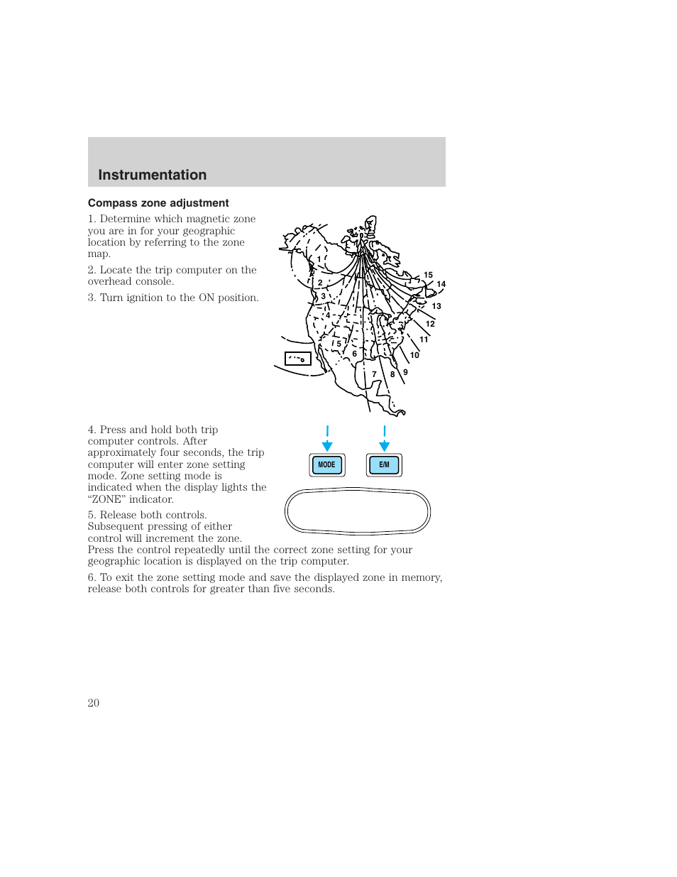 Instrumentation | FORD 1999 F-350 User Manual | Page 20 / 248