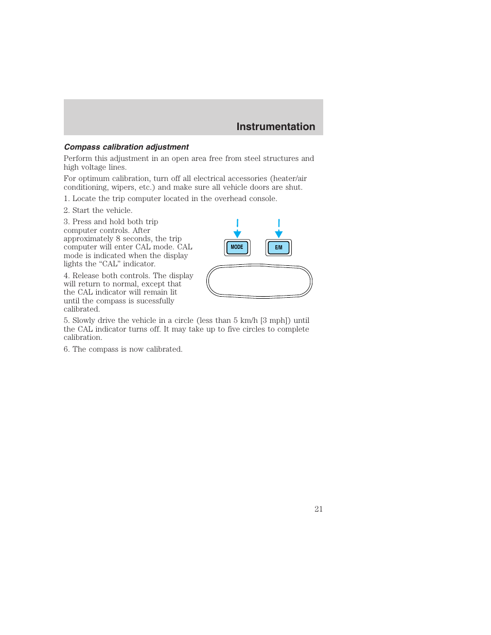 Instrumentation | FORD 1999 F-350 User Manual | Page 21 / 248