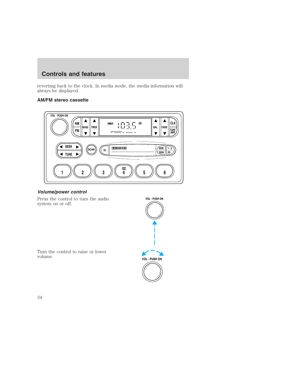 Controls and features | FORD 1999 F-350 User Manual | Page 34 / 248