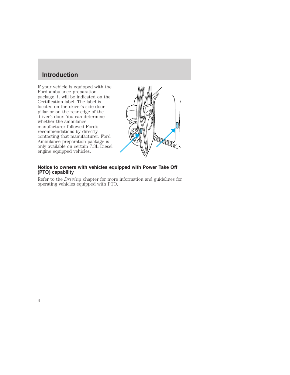 Introduction | FORD 1999 F-350 User Manual | Page 4 / 248