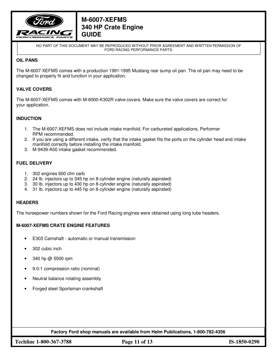 FORD M-6007-XEFMS User Manual | Page 11 / 13