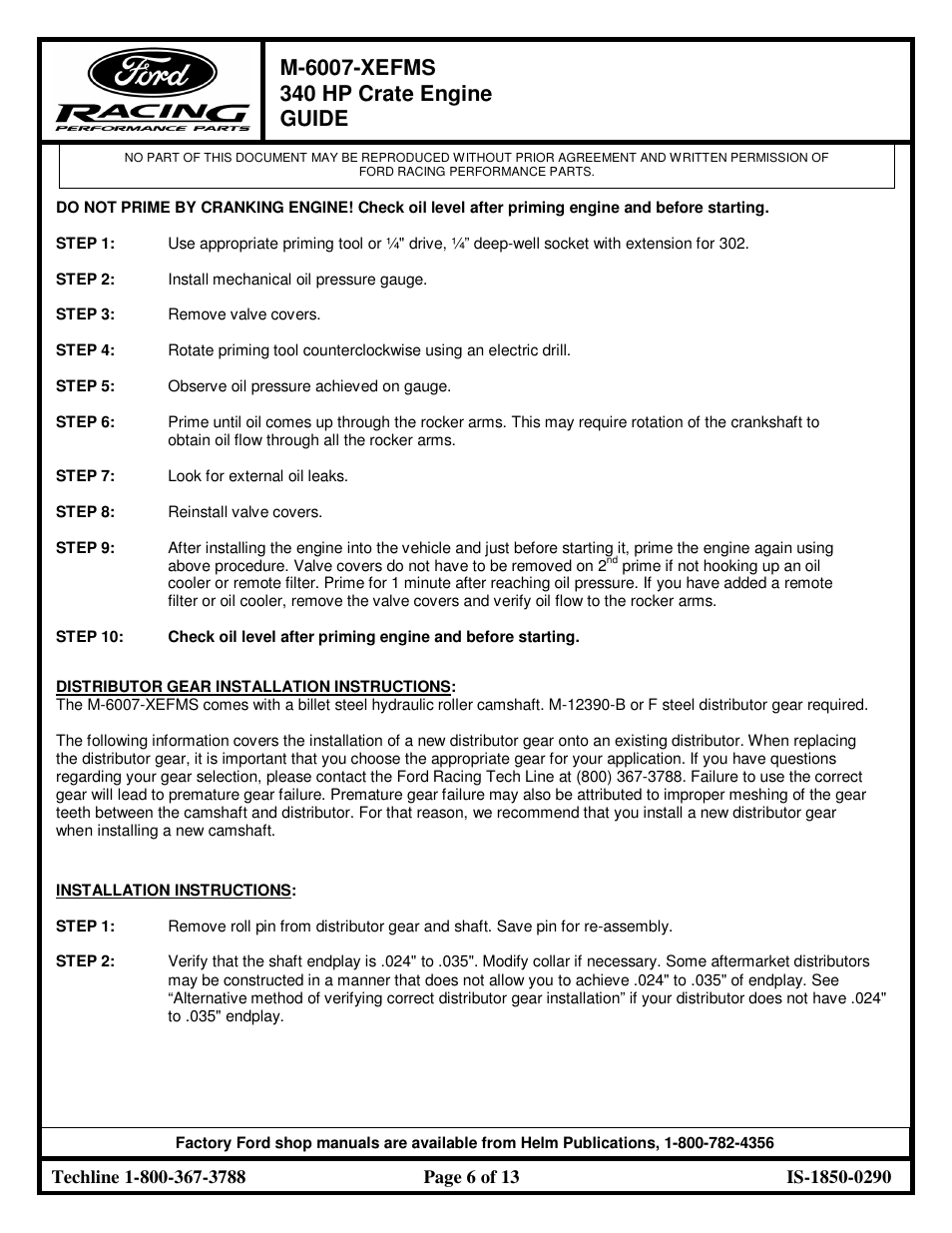 FORD M-6007-XEFMS User Manual | Page 6 / 13