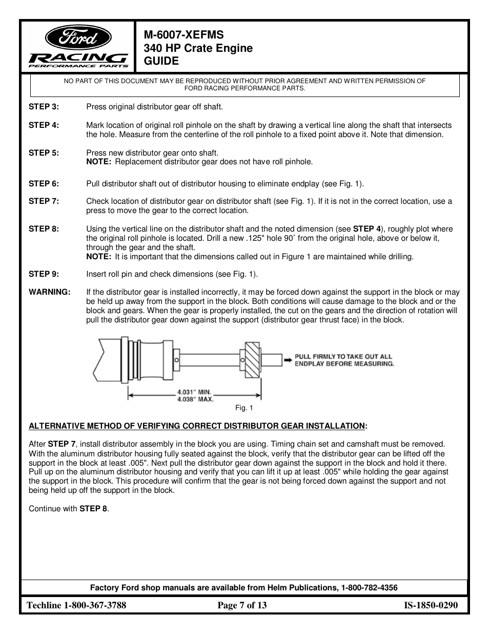 FORD M-6007-XEFMS User Manual | Page 7 / 13