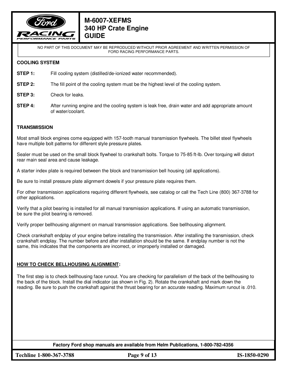 FORD M-6007-XEFMS User Manual | Page 9 / 13