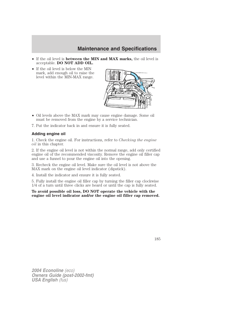 Maintenance and specifications | FORD AM/FM stereo User Manual | Page 185 / 248