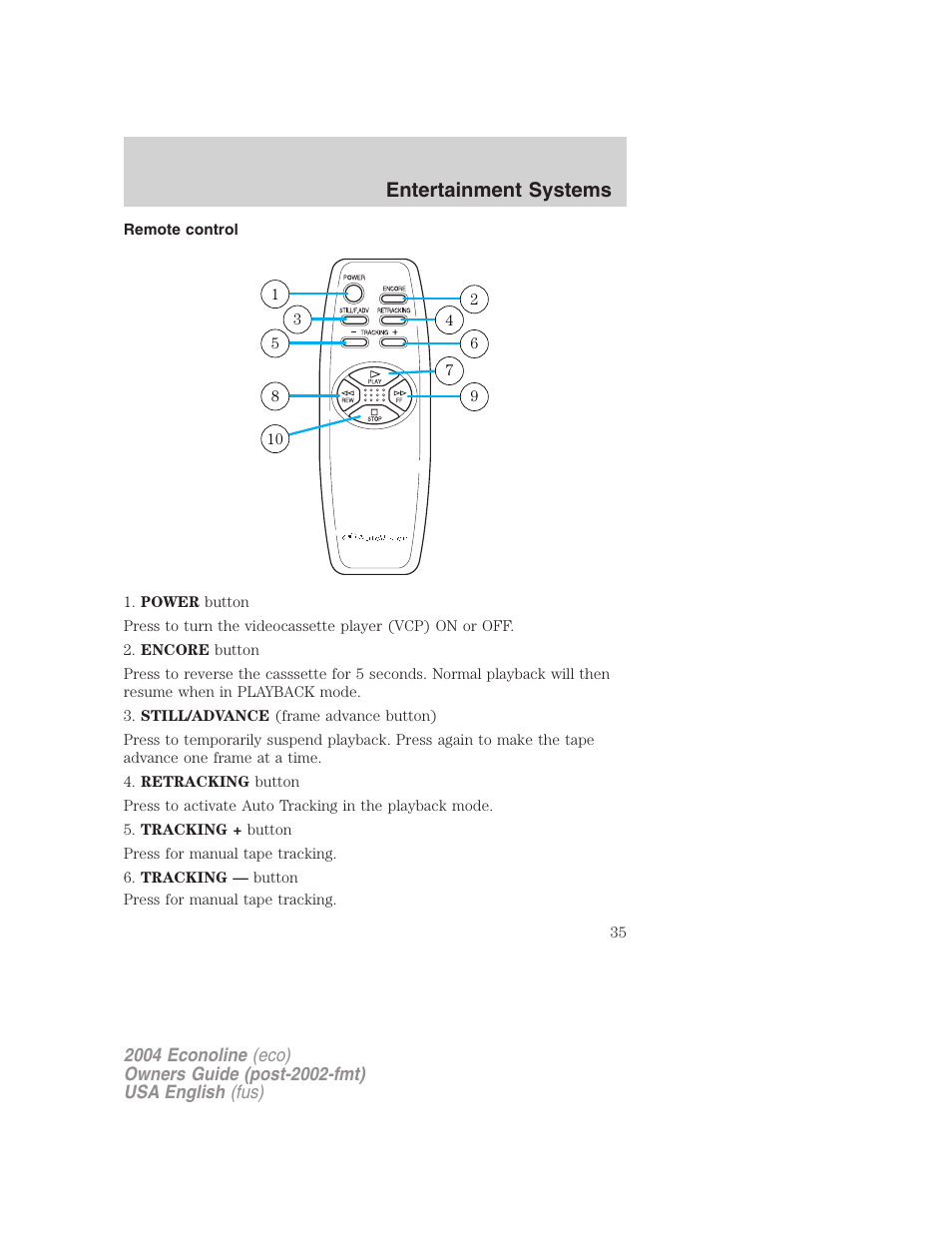 Entertainment systems | FORD AM/FM stereo User Manual | Page 35 / 248