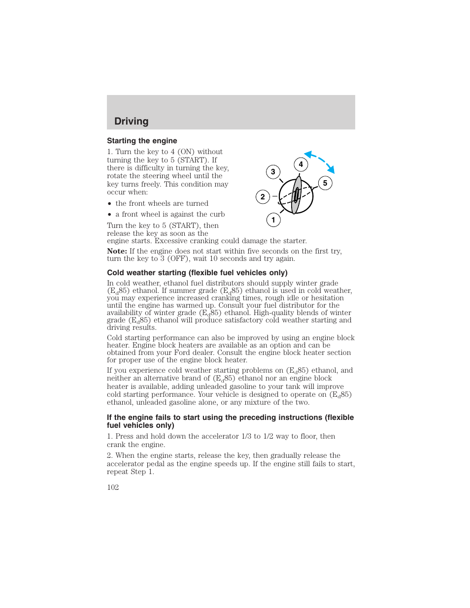 Driving | FORD 2002 Explorer Sport Trac User Manual | Page 102 / 200