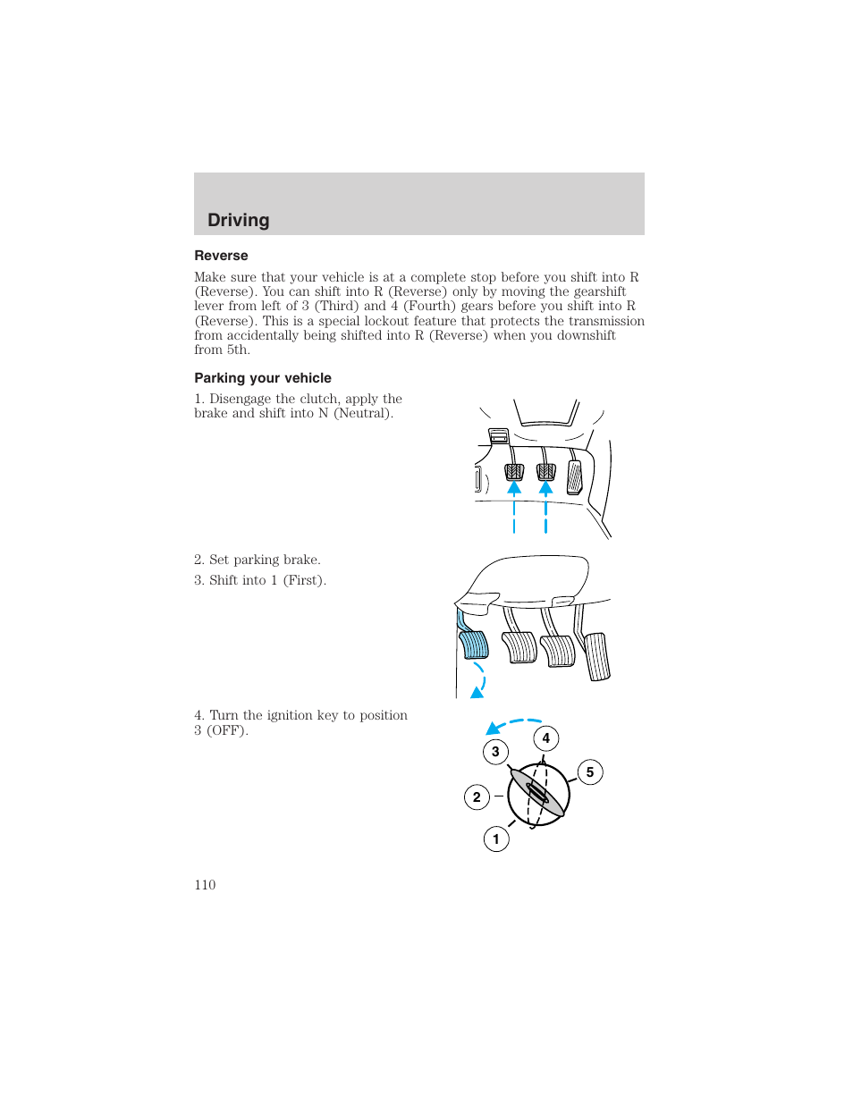 Driving | FORD 2002 Explorer Sport Trac User Manual | Page 110 / 200