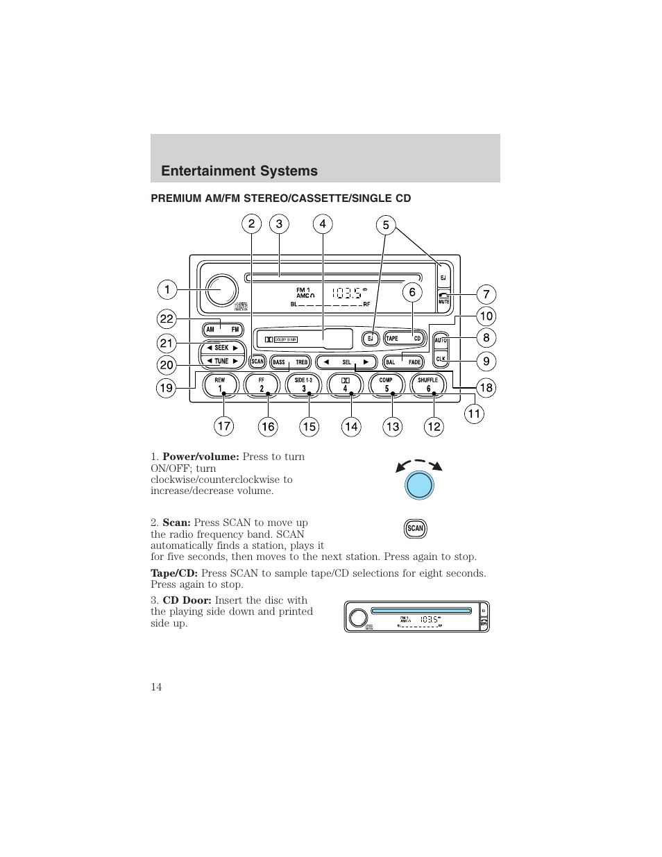 Entertainment systems | FORD 2002 Explorer Sport Trac User Manual | Page 14 / 200