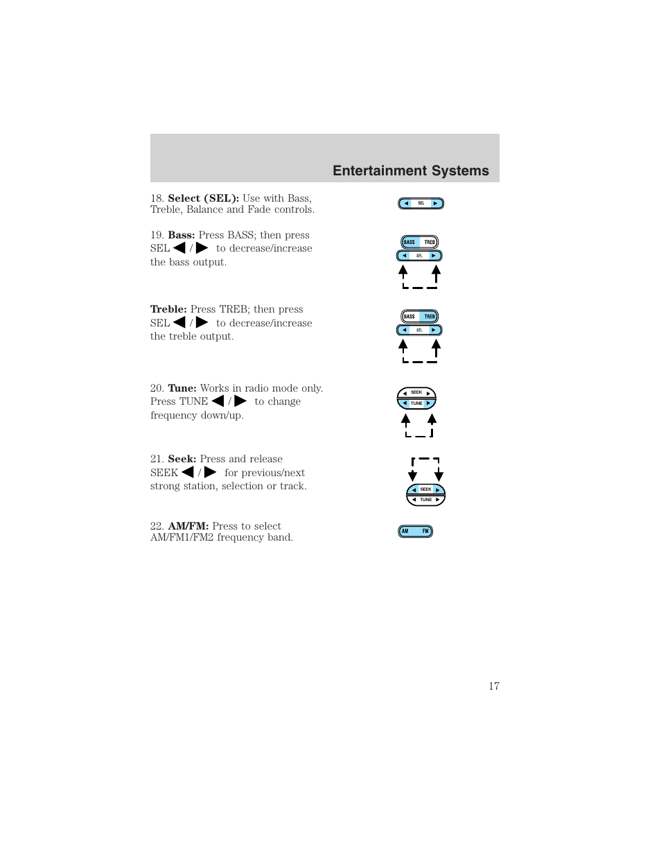 Entertainment systems | FORD 2002 Explorer Sport Trac User Manual | Page 17 / 200