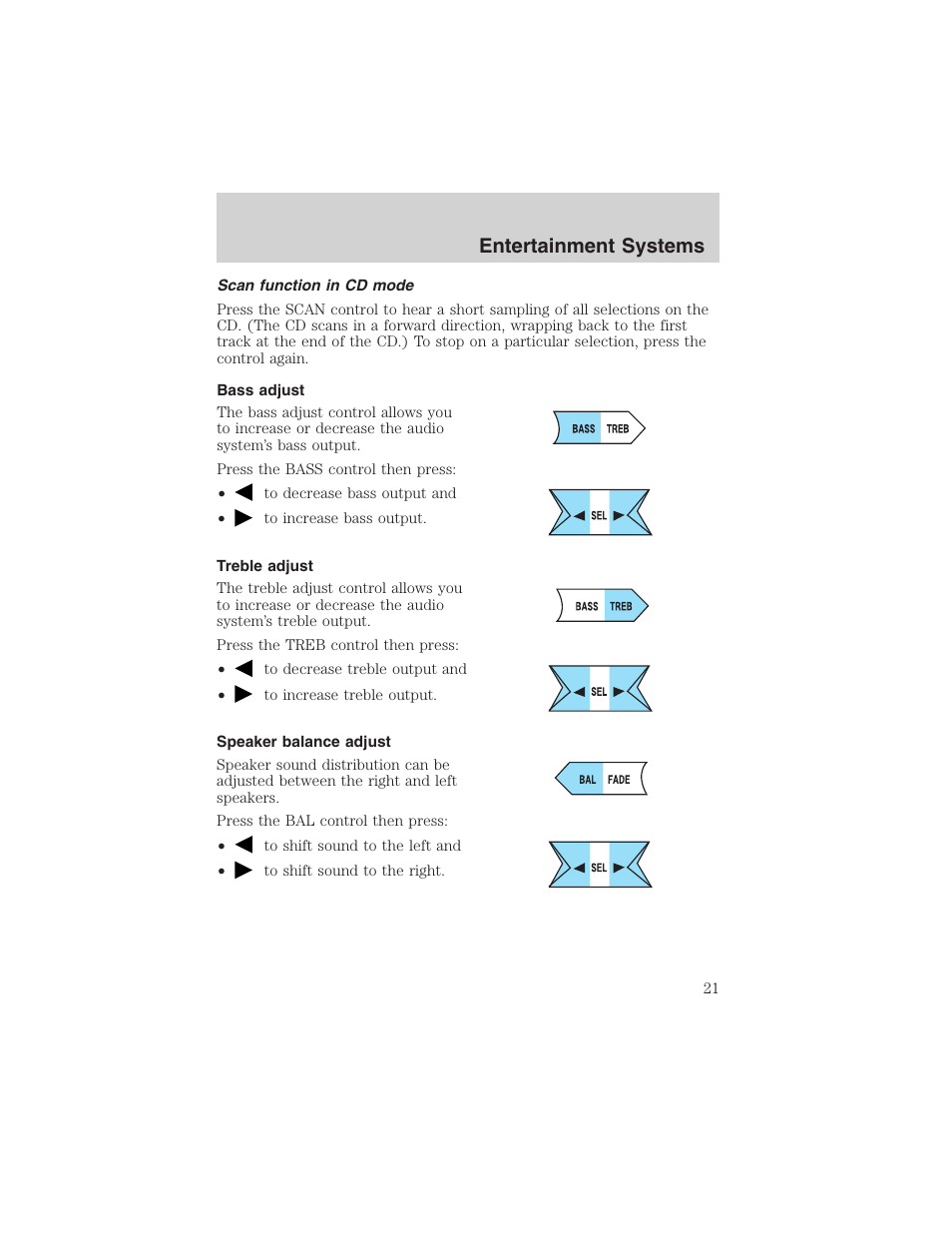 Entertainment systems | FORD 2002 Explorer Sport Trac User Manual | Page 21 / 200