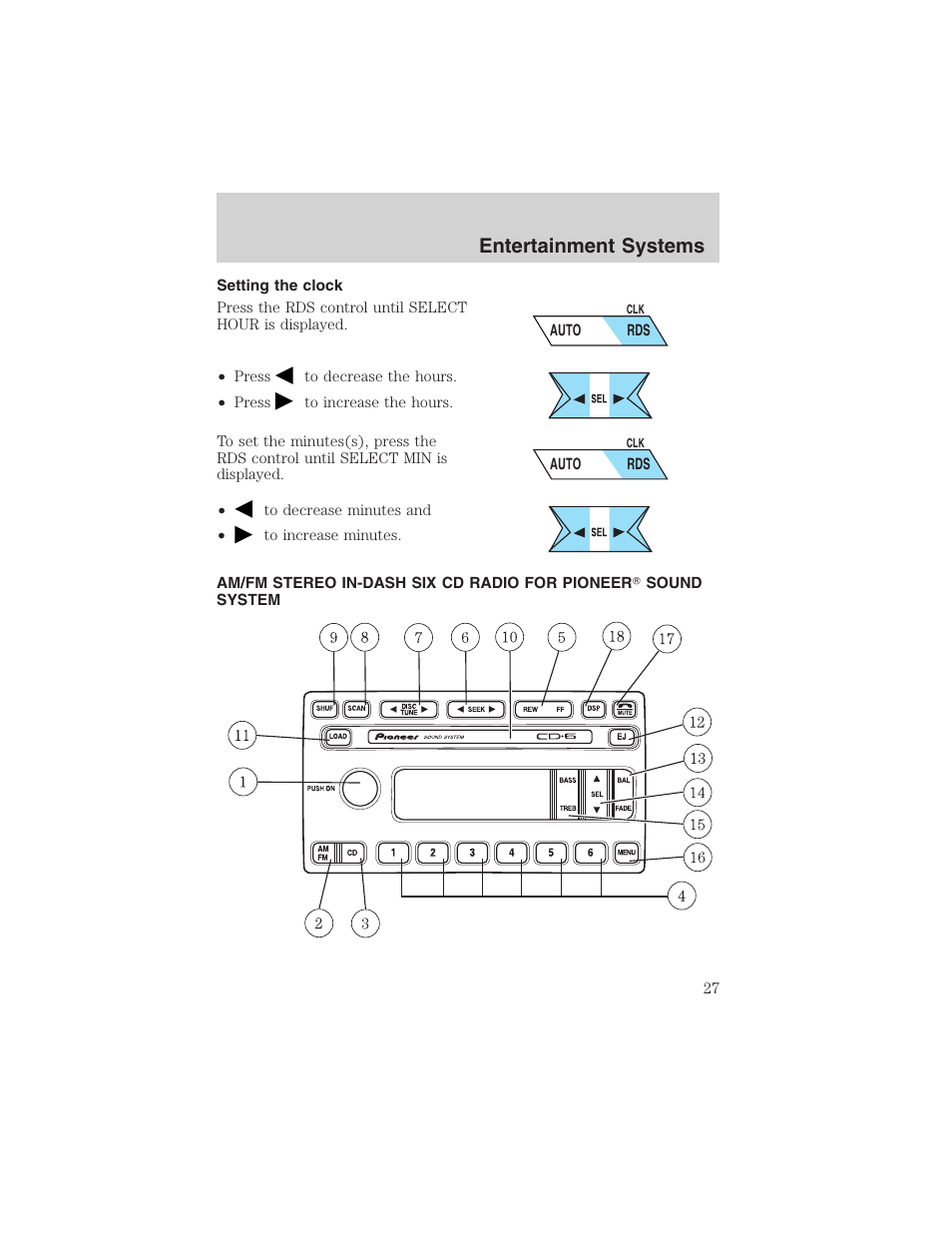 Entertainment systems | FORD 2002 Explorer Sport Trac User Manual | Page 27 / 200