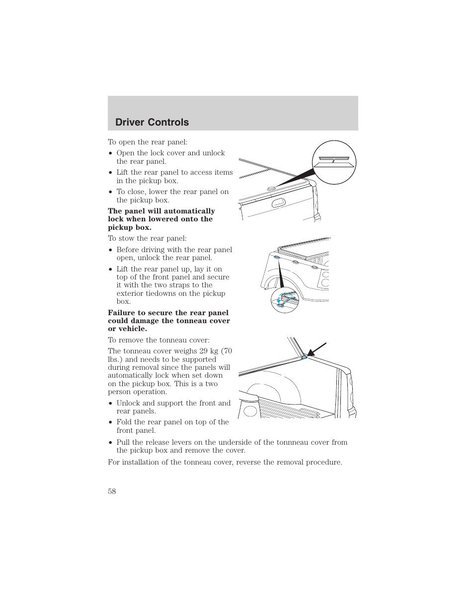 Driver controls | FORD 2002 Explorer Sport Trac User Manual | Page 58 / 200