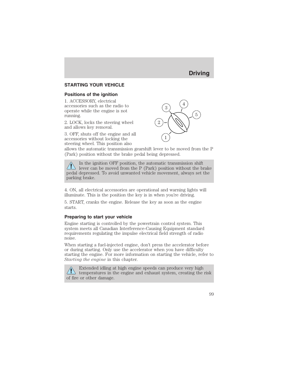 Driving | FORD 2002 Explorer Sport Trac User Manual | Page 99 / 200