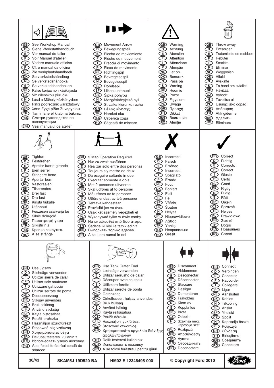 FORD WESTFALIA 388 User Manual | Page 30 / 43