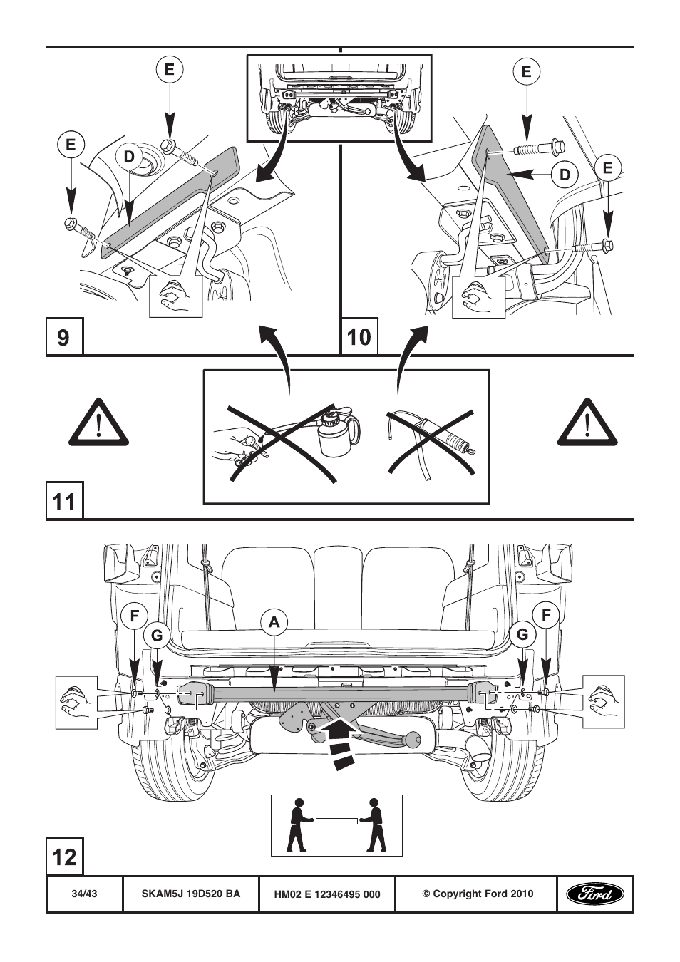 FORD WESTFALIA 388 User Manual | Page 34 / 43