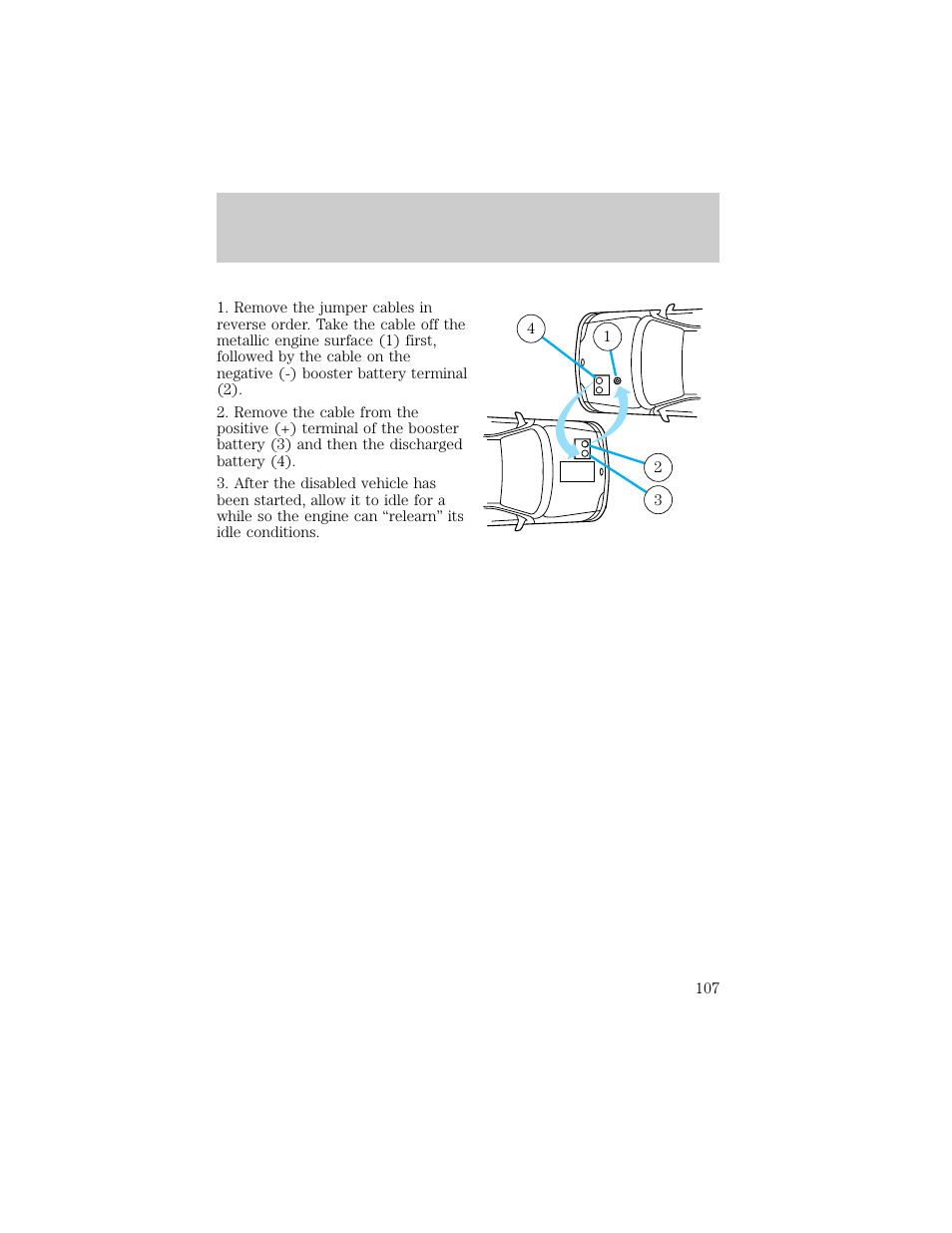 Roadside emergencies | FORD 1998 Crown Victoria User Manual | Page 107 / 160