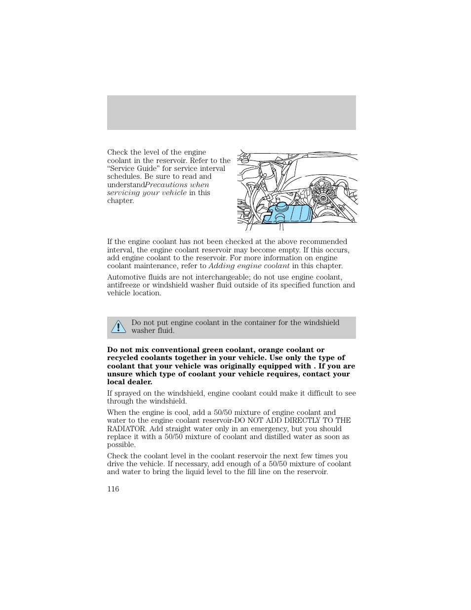 Maintenance and care | FORD 1998 Crown Victoria User Manual | Page 116 / 160