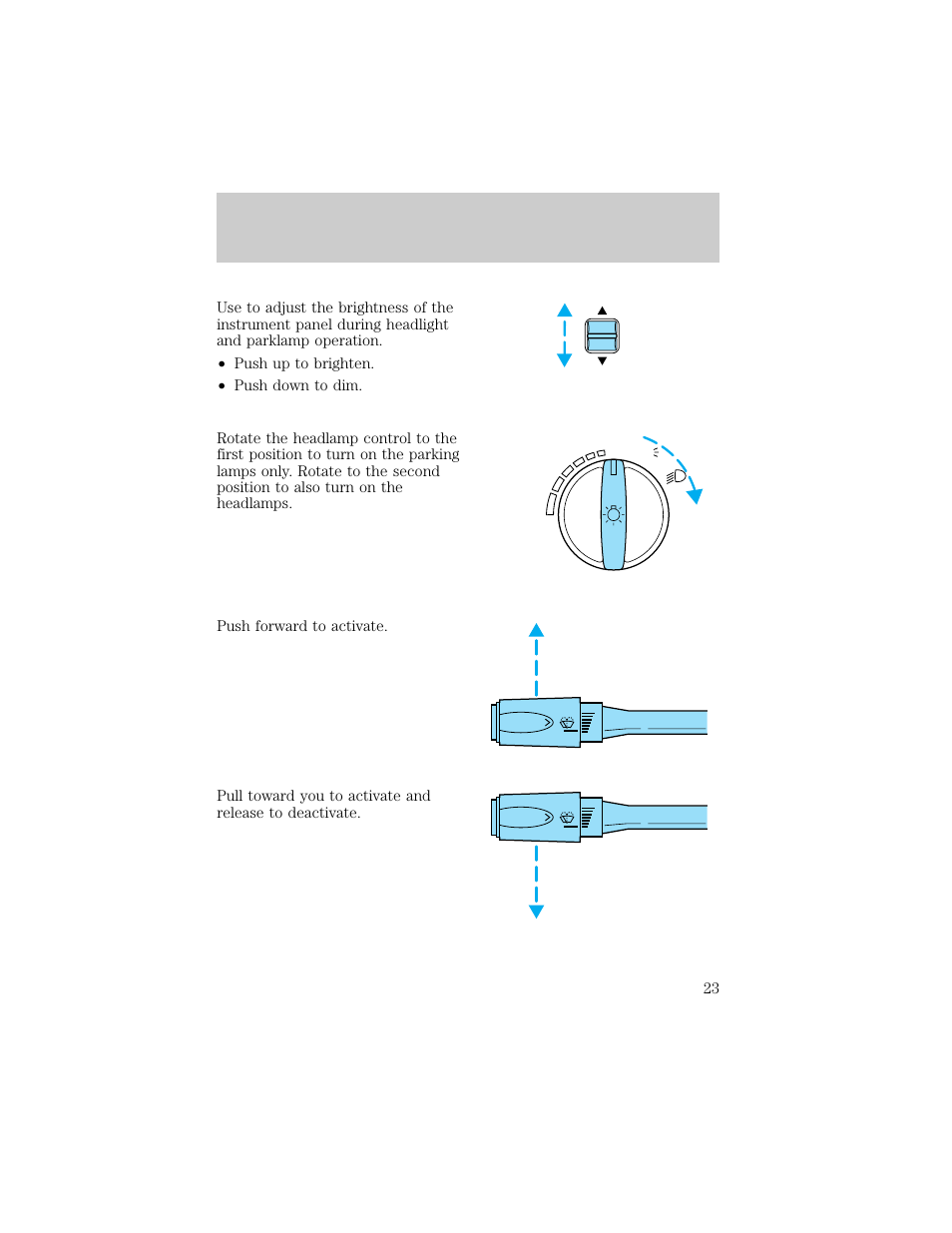 Controls and features | FORD 1998 Crown Victoria User Manual | Page 23 / 160