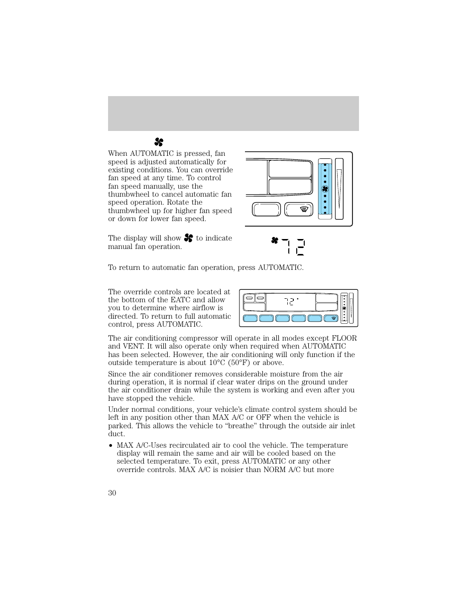 Controls and features | FORD 1998 Crown Victoria User Manual | Page 30 / 160