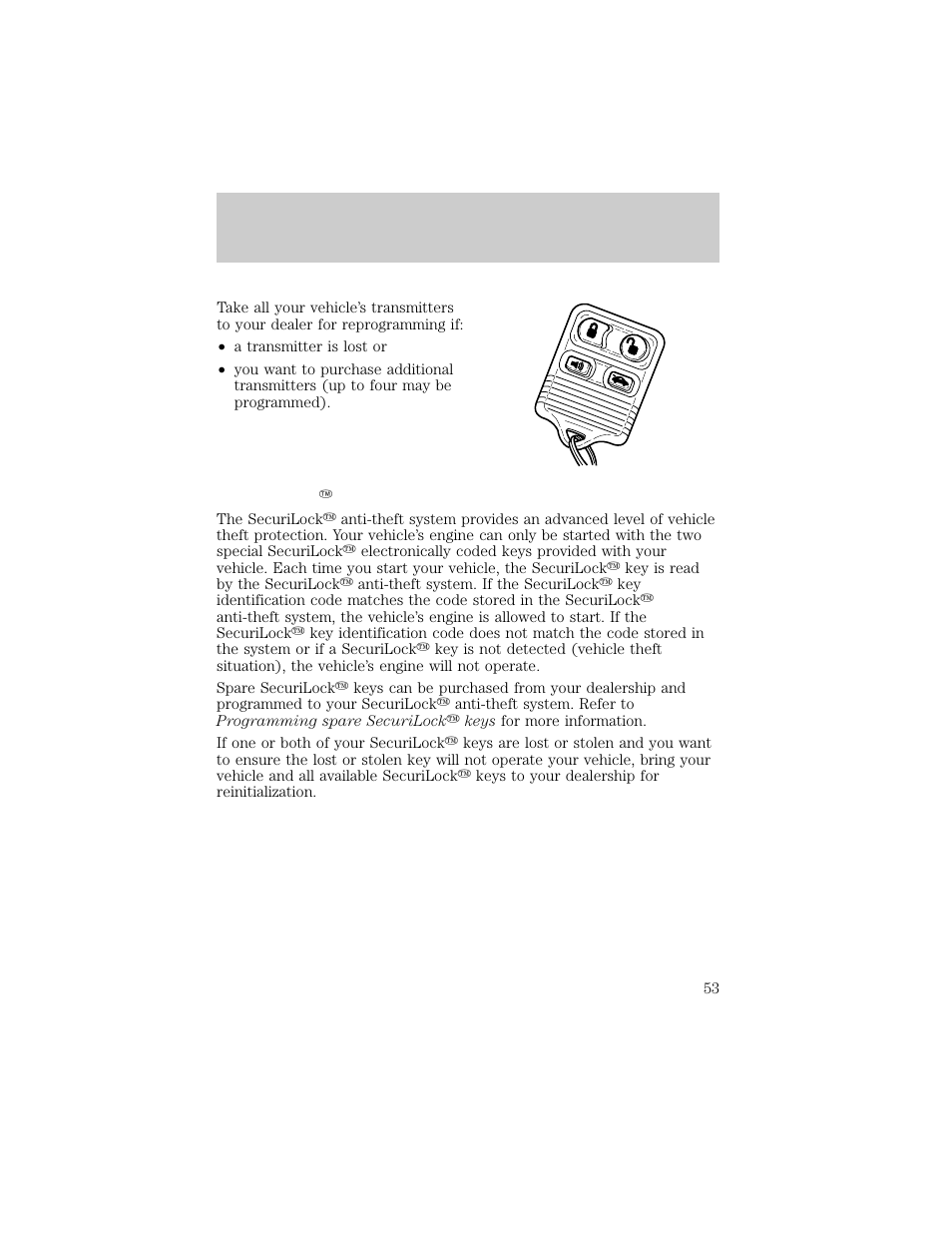 Controls and features | FORD 1998 Crown Victoria User Manual | Page 53 / 160