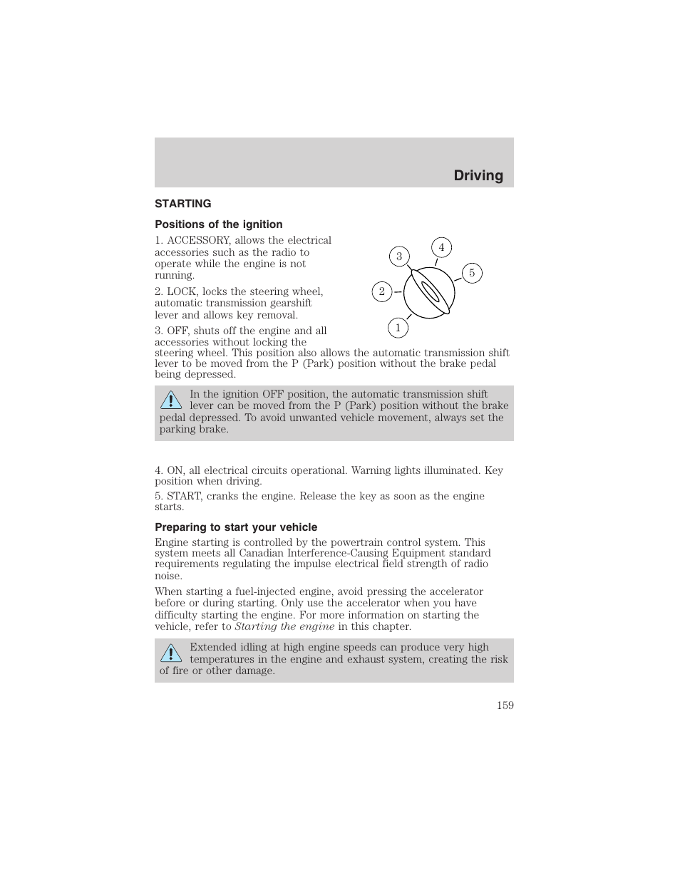 Driving | FORD 2002 F-150 User Manual | Page 159 / 312