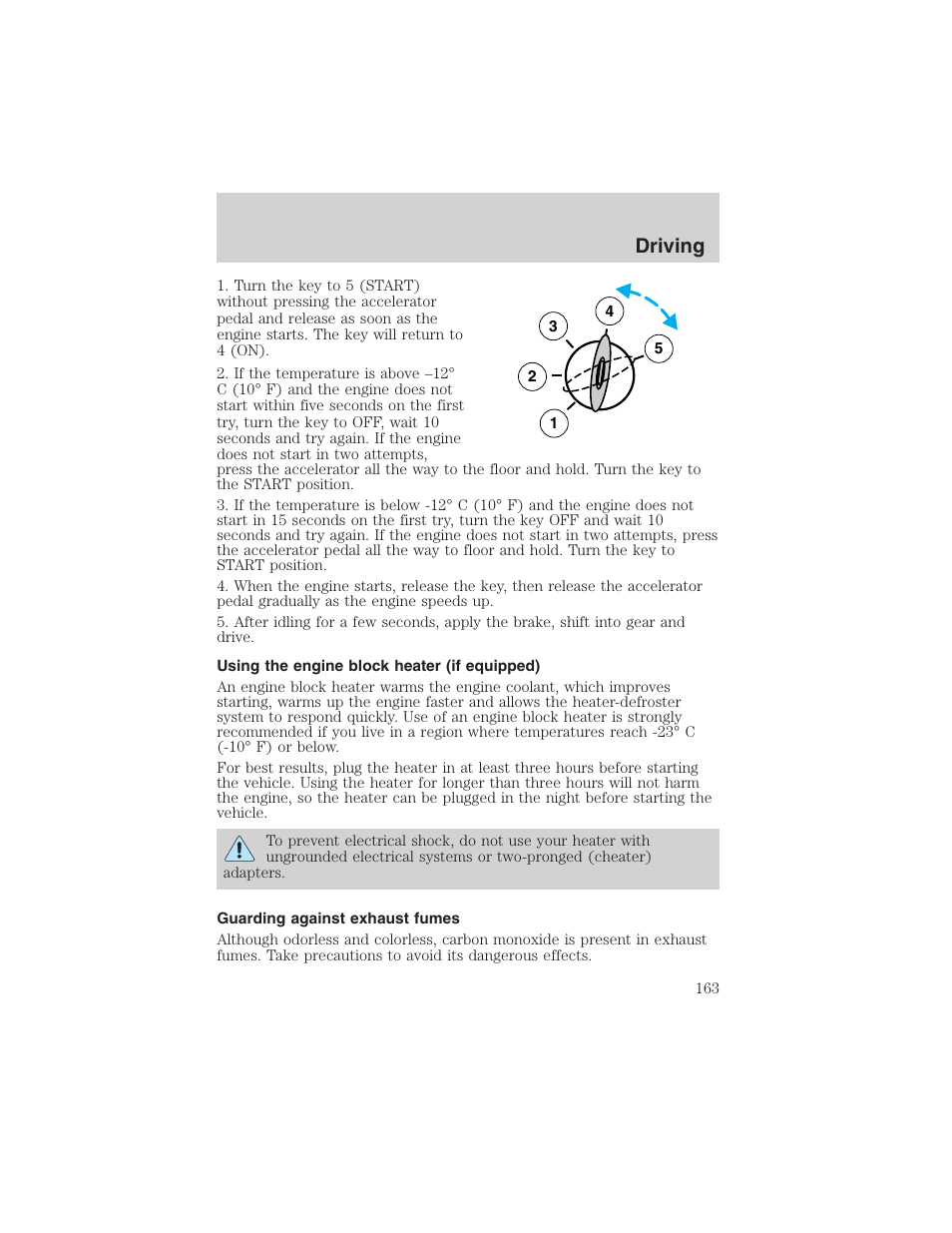 Driving | FORD 2002 F-150 User Manual | Page 163 / 312