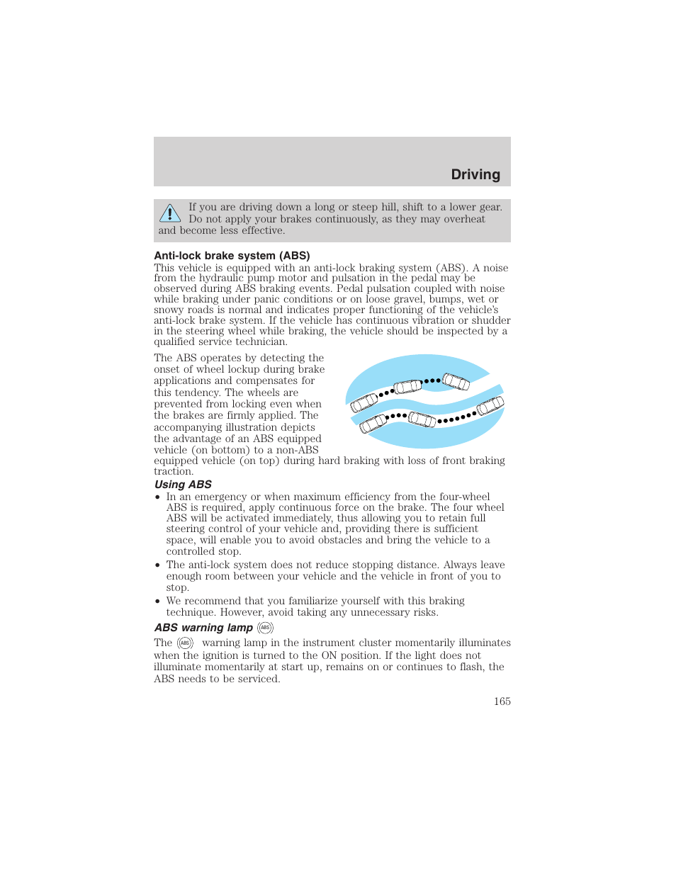 Driving | FORD 2002 F-150 User Manual | Page 165 / 312