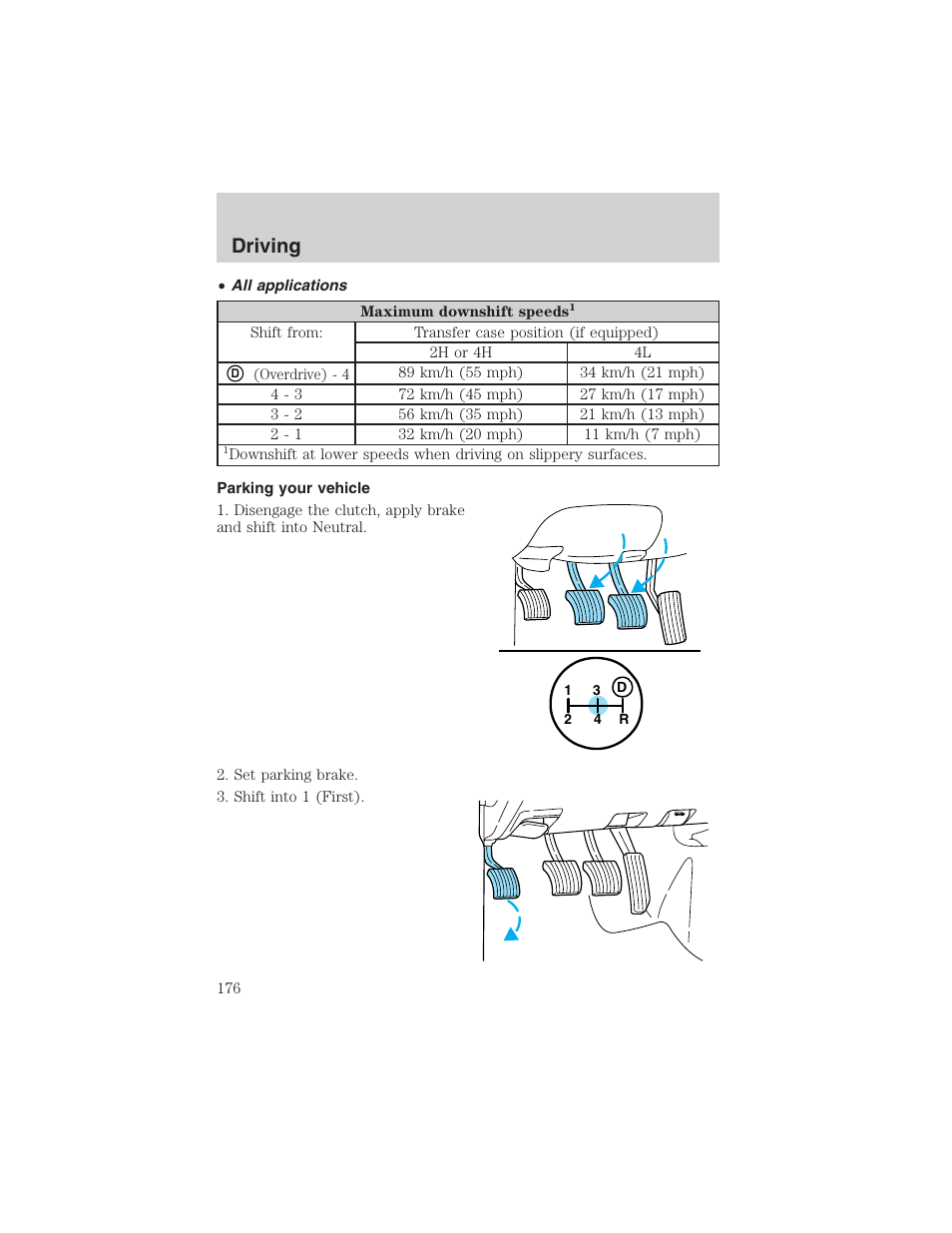 Driving | FORD 2002 F-150 User Manual | Page 176 / 312