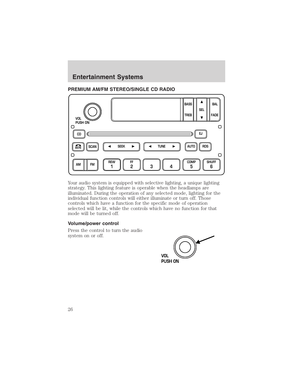 Entertainment systems | FORD 2002 F-150 User Manual | Page 26 / 312