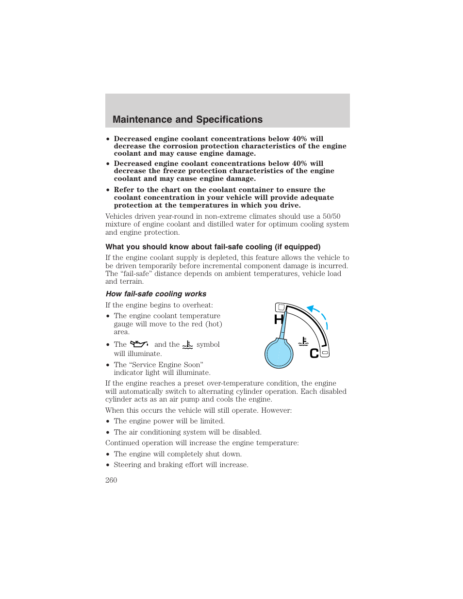 Maintenance and specifications | FORD 2002 F-150 User Manual | Page 260 / 312