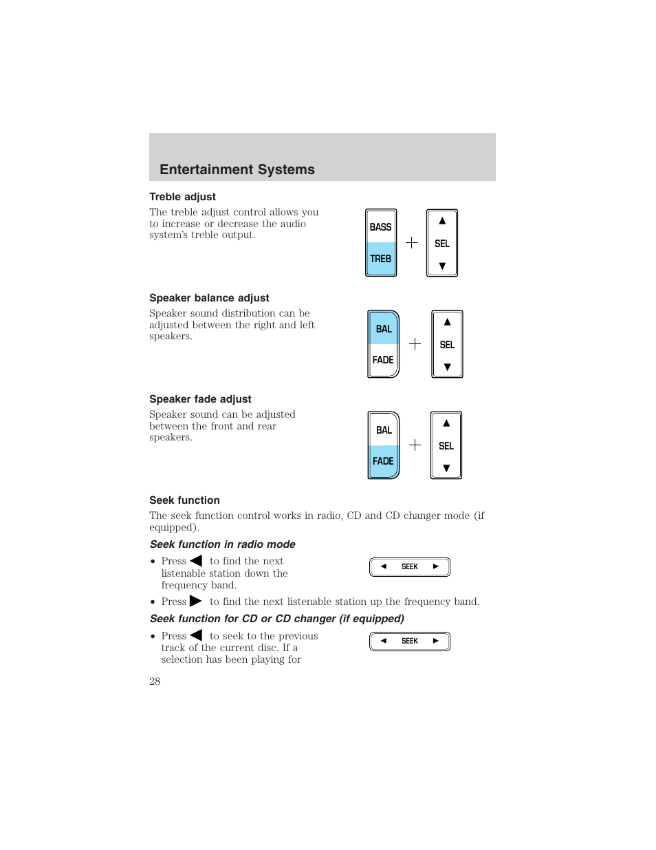 Entertainment systems | FORD 2002 F-150 User Manual | Page 28 / 312