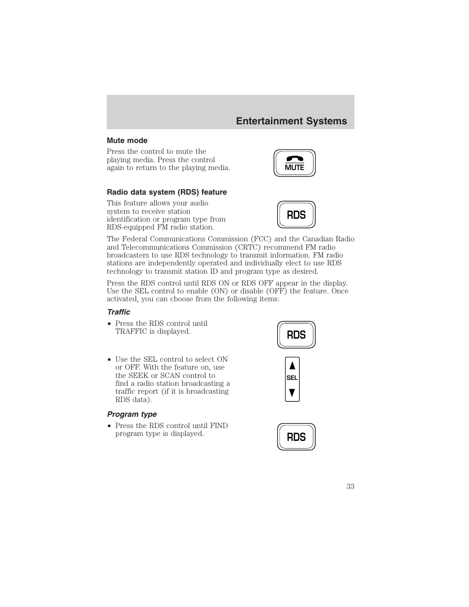 Entertainment systems | FORD 2002 F-150 User Manual | Page 33 / 312