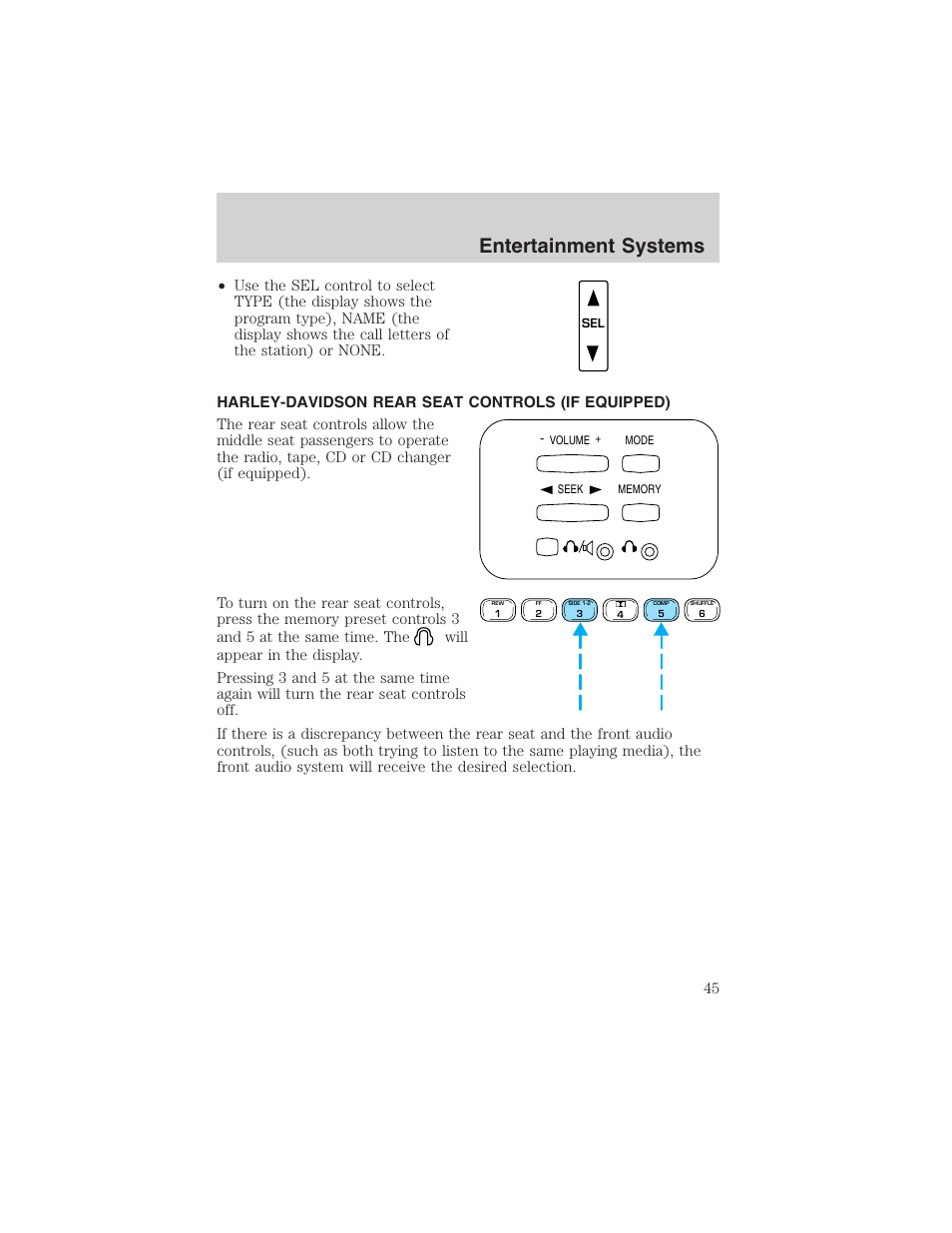 Entertainment systems | FORD 2002 F-150 User Manual | Page 45 / 312