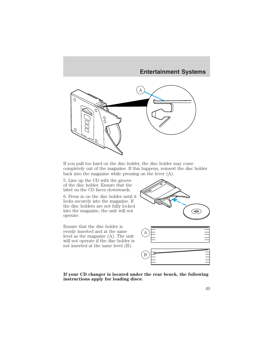 Entertainment systems | FORD 2002 F-150 User Manual | Page 49 / 312