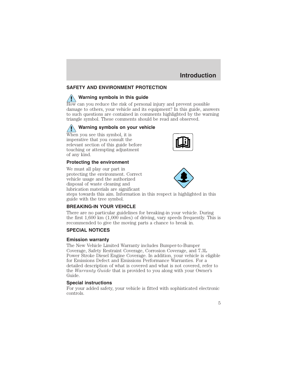 Introduction | FORD 2002 F-150 User Manual | Page 5 / 312