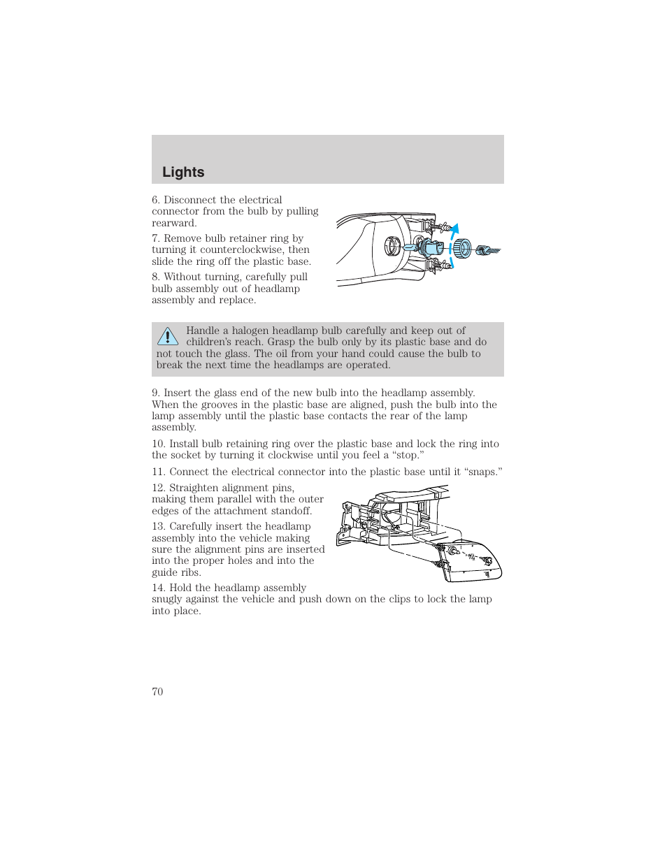 Lights | FORD 2002 F-150 User Manual | Page 70 / 312